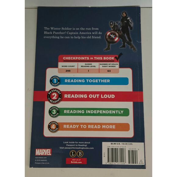 Marvel Captain America Escape from Black Panther Passport to Reading Level 2 - Picture 6 of 10
